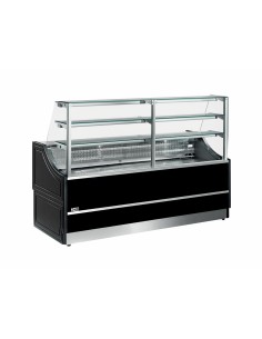 Food bank -Vetro retto - Caldo - Max temperature +60 °C - cm 150 x 81 x 135 h