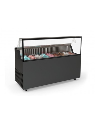 Ice cream counter - Vaschette n. 6 x liters 5 or 12 x liters 2.5 - Cm 118.7 x 67.7 x 119 h