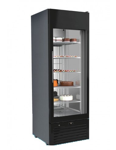 Vertical refrigerated display - Double temperature 5 -22°C - Capacity  liters 470 -Cm 66.8 x 77.3 x 200 h