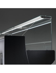 Food counter with straight glass - Static with cell - cm 300 x 91 x 129 h 2