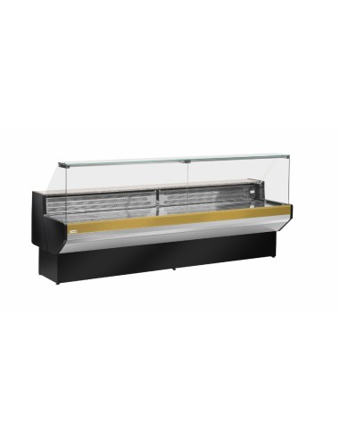 Food bank - Ideal for bakery - Straight glass - Neutral - Dimensions cm 200 x 91 x 129 h