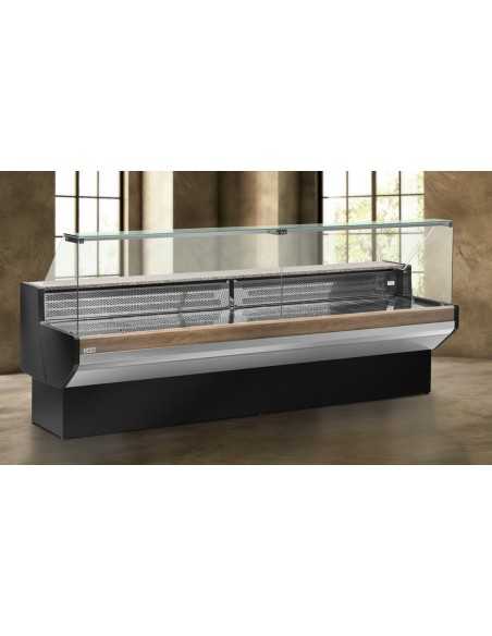 Banco alimentare - Vetro dritto - Neutro - cm 200 x 91 x 129 h