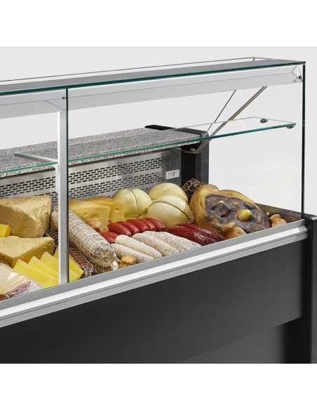 Banco de Alimentos - Vidrio recto - Estatica con Celda - cm 100 x 79 x 122 h