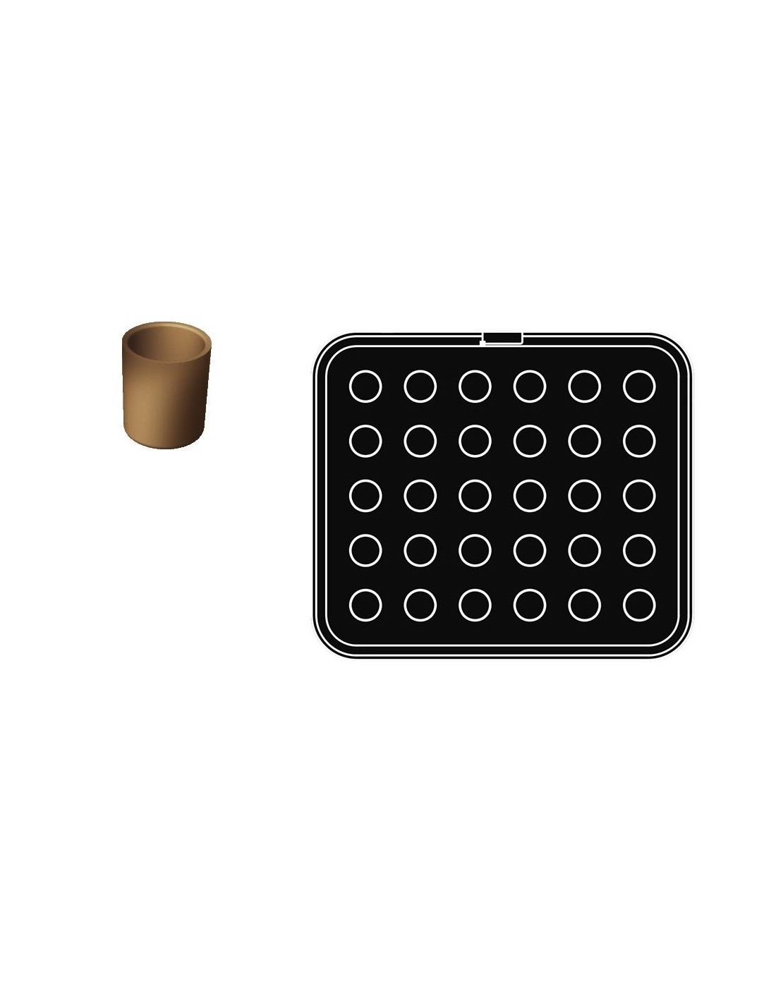 Cookmatic especial - molde redondo - Dim mm 31 x35 - Sólo a la venta con el modelo Cookmatic