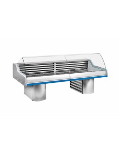 Banco alimentare pesce - Vetro curvo - Statico - cm 350 x...