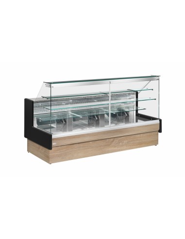 Food Bank - Straight Glass - Neutral - cm 290 x 98 x 124 h