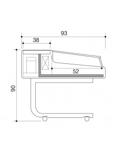 Banco alimentare - Self Service - Statico - cm 100 x 93 x... 2