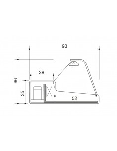 Food bank - Curved glass - Static - cm 150 x 93 x 66 h 2