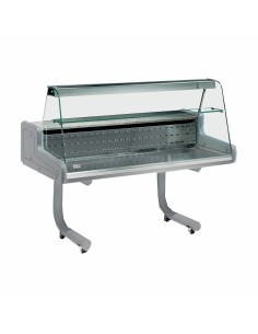 Food bank - Curved glass - Static - With wheels - cm 150...