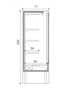 Refrigerated wall - Ventilate - Sliding doors - cm 100 x... 2