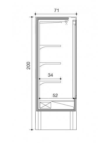 Murale refrigerato - Ventilato -  Porte...