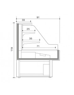Muro refrigerado - Ventilado - cm 250 x 91 x 119 h 2