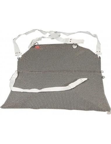 Stainless steel mesh safety apron - Dimensions cm 55 x 75