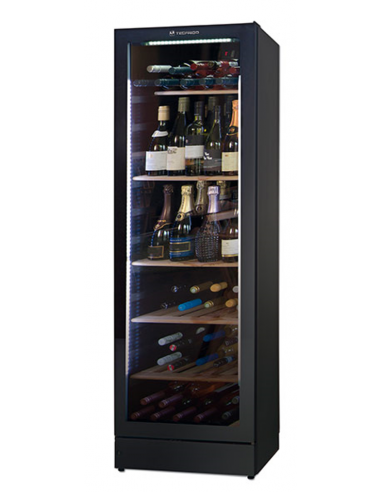 Wine exhibitor - Temperature +2 +10°C - Ideal for white wine - Capacity liters 368 - Cm 59.5 x 63 x 186h