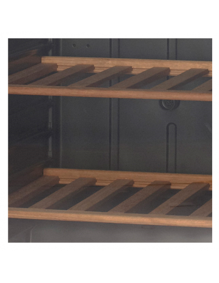 Espositore vini - Temperatura +2 +10°C - Ideale per vino bianco - Capacità litri 368 - Cm 59.5 x 63 x 186h