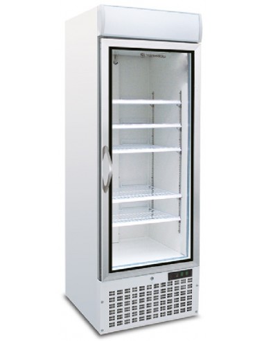 Pantalla refrigerada - Temperatura -18/-24°C - Capacidad lt 578 - 4 estantes - Ventilado - Cm 68 x 74.3 x 200h