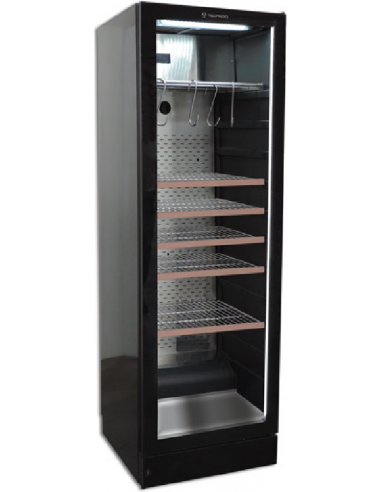 Vertical vetrina for meats and cheeses - Capacity lt 368 - Temperature +6/+10°C - 5 shelves - Cm 59.5 x 63 x 186h