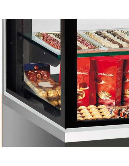Horizontal display - From recessed - Temperature +14/+16°C - Capacity Lt. 220 - Cm 94.1 x 73 x 91.9h