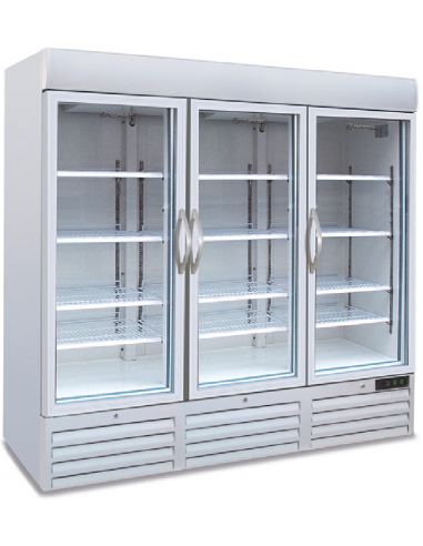 Pantalla refrigerada - Temperatura +2/+°C - Capacidad lt 1657 - 12 estantes - Ventilado - Cm 205.7 x 74.3 x 206.5h