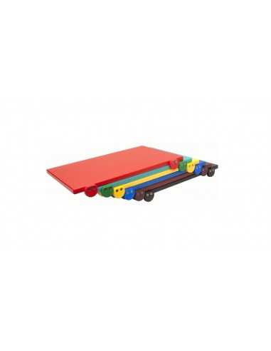 Tagliere in polietilene in set di 4 pezzi - Spessore cm 2