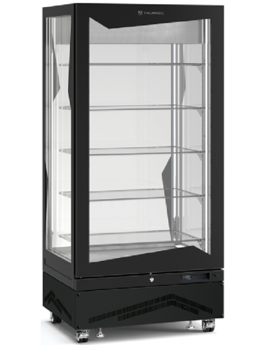 Pastry and ice cream shop - Temperature -15/-21°C - Black- Capacity lt 650 - 5 shelves - cm 90 x 71 x 191h