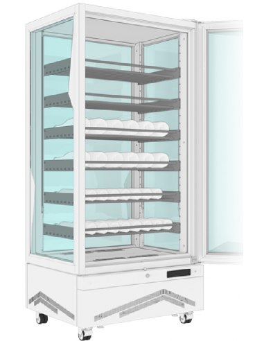 Wine exhibitor - Temperature +4 +18°C - cm 70 X 71 X 191h