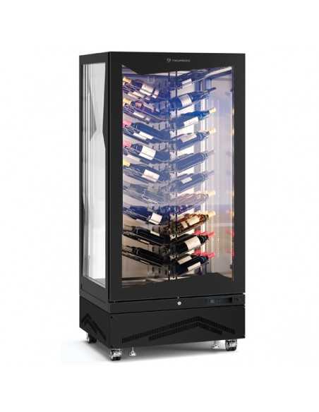 Expositor de vino - Temperatura +4 +18°C - cm 70 X 71 X 191h