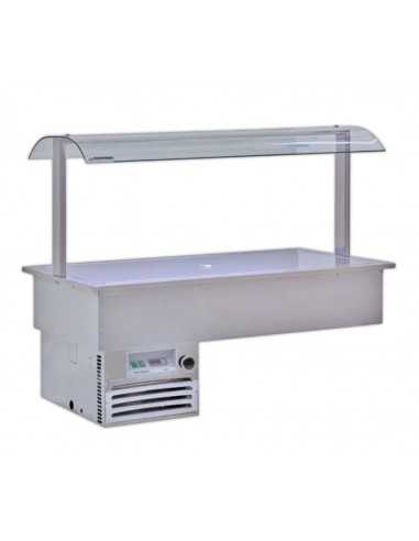 Refrigerated recessed tank - cm 142.2 x 75 x 115.4h