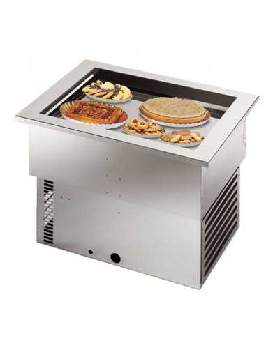 Refrigerated recessed tank - cm 56.2 x 75 x 56.2h