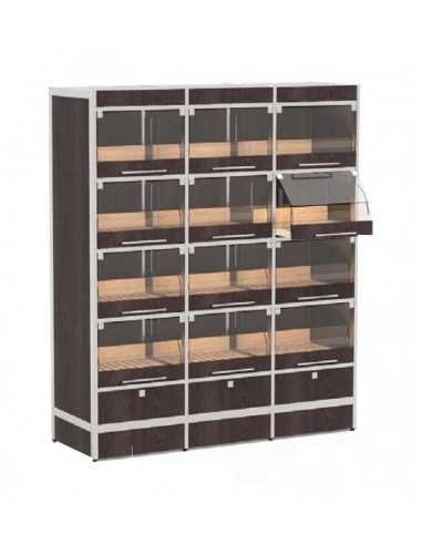 Espositore cassetti - N.12 scomparti - cm 146 x 50 x 170h