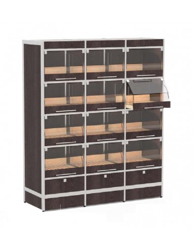Drawers display - N.12 compartments - cm 146 x 50 x 170h