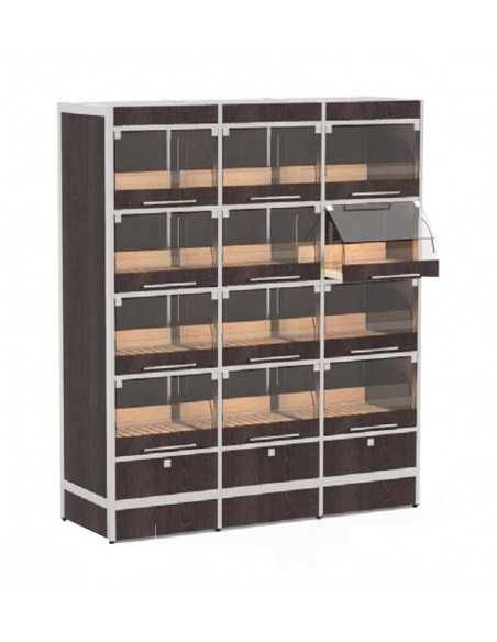 Espositore self service con 12 scomparti - cm 146 x 50 x 172 h