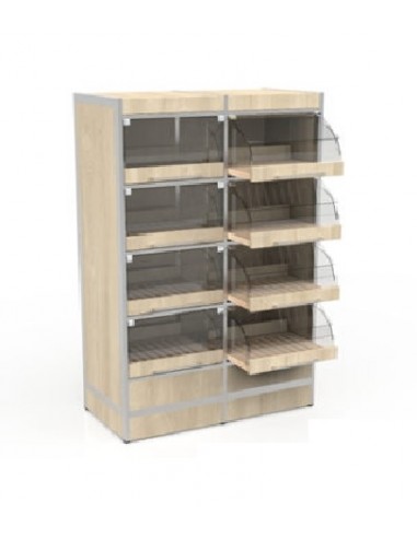 Drawers display - 8 compartments - cm 98 x 50 x 170h
