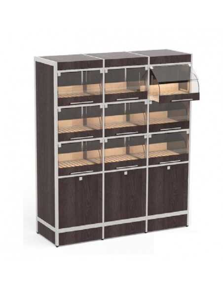 Self-service display with 9 compartments - cm 146 x 50 x 172 h