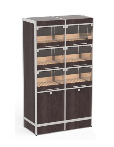 Drawers display - 6 compartments - cm 98 x 50 x 170 h