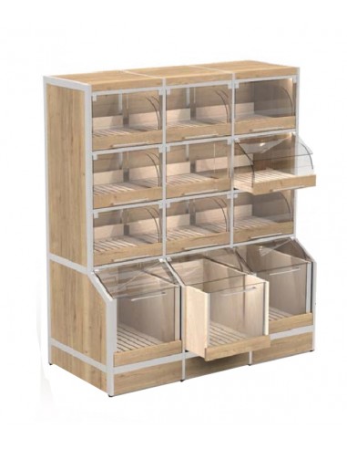 Display drawers and drawers - 9+3 compartments - cm 146 x 70 x 170h