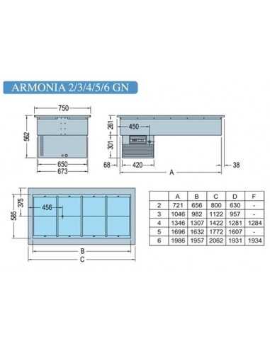 Tanque receso refrigerado - cm 112.2 x 75 x 56.2h