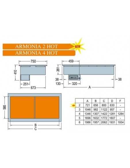 Heated recessed tank - Vetroceramica - cm 80 x 74.9 x 41h