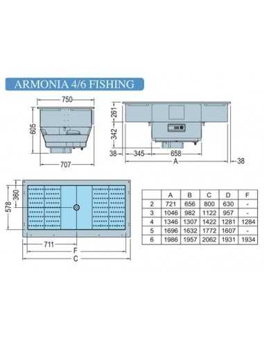 Tubo refrigerado - Para peces - cm 142.2 x 75 x...