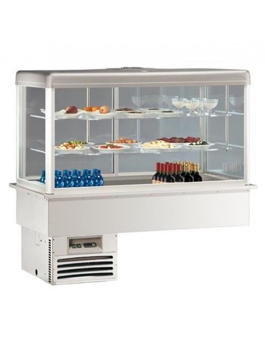 Recessed tank - Refrigerated display case - cm 142.3 x 75 x 103.2h
