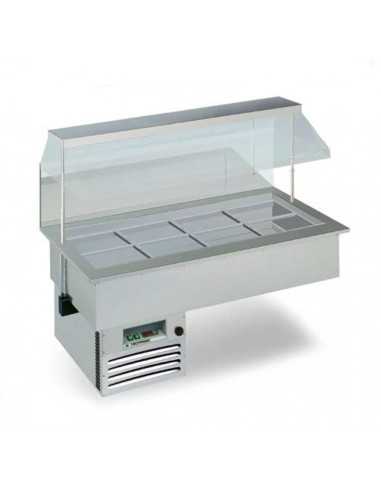 Refrigerated recessed tank - cm 142.2 x 74.9 x 117.3h