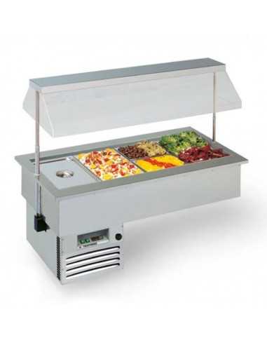 Refrigerated recessed tank - cm 112.2 x 75 x 117.4h