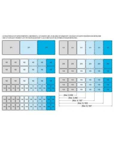 Refrigerated recessed tank - cm 112.2 x 75 x...