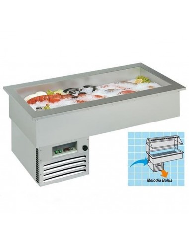 Refrigerated recessed tank - Fish - cm 206.2 x 74.9 x 117.3h
