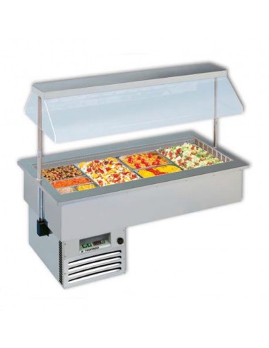 Refrigerated recessed tank - Double ventilation - cm 112.2 x 75 x 117.6h