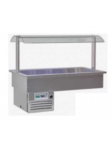 Refrigerated recessed tank - cm 142.2 x 75 x 115.4h