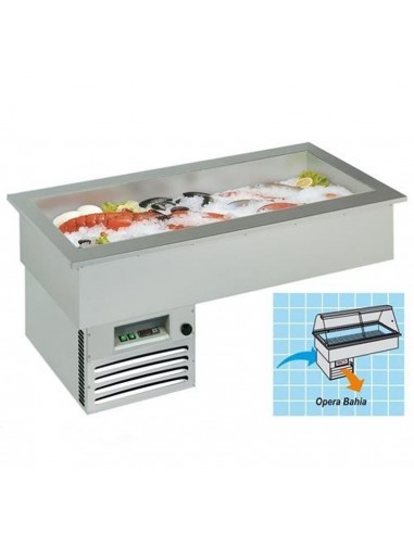 Refrigerated recessed tank - Fish - cm 142.2 x 75 x 104.3h