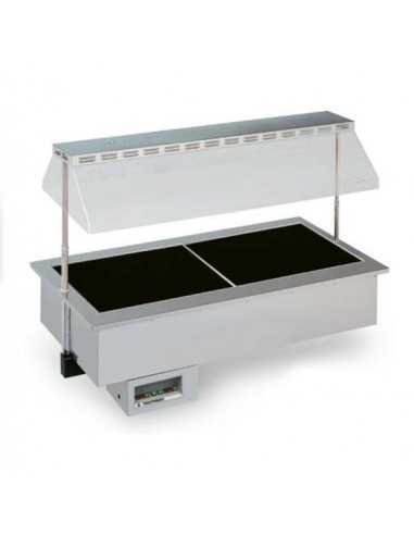 Heated recessed tank - Vetroceramica - cm 142.2 x 74.9 x 100.5h