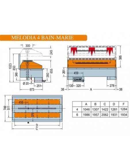 Vasca da incasso bagnomaria - cm 142.2 x 75x 83.4h