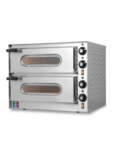Forno pizza elettrico - N. 1+1 pizze - cm 55 x 43 x 43.5 h